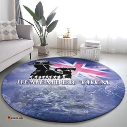 Australia ANZAC Day Round Carpet Battle Of Passchendaele Remember Them LT05