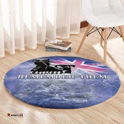 Australia ANZAC Day Round Carpet Battle Of Passchendaele Remember Them LT05