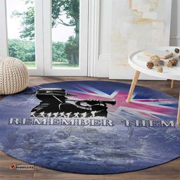 Australia ANZAC Day Round Carpet Battle Of Passchendaele Remember Them LT05