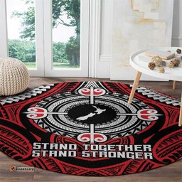 Aotearoa Proud To Be Maori Round Carpet New Zealand Fight Together LT9