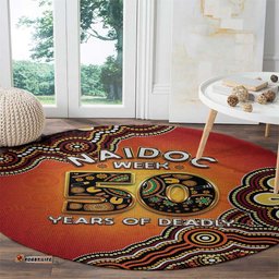 Australia Indigenous NAIDOC Week 2026 Round Carpet 50 Years Of Deadly LT05