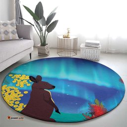 Australia Northern Lights Scenery Round Carpet LT7