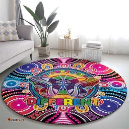 Australia Indigenous Autism Awareness Round Carpet Its Okay To Be Different LT05