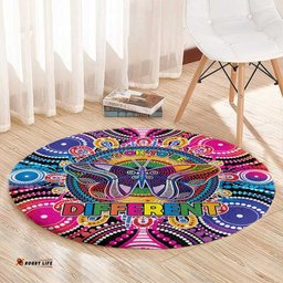 Australia Indigenous Autism Awareness Round Carpet Its Okay To Be Different LT05