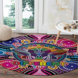 Australia Indigenous Autism Awareness Round Carpet Its Okay To Be Different LT05