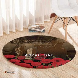 Australia - New Zealand ANZAC Lone Pine Round Carpet The Last Post LT7