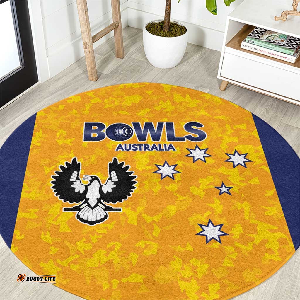 Australian South Australia Lawn Bowls Round Carpet Aussie Minimalist Style LT9