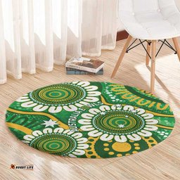 Bowls Australia Round Carpet Aboriginal Art National Color LT14