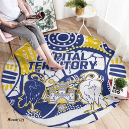 Australian Capital Territory Round Carpet For The King The Law And The People LT9