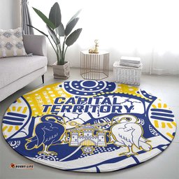 Australian Capital Territory Round Carpet For The King The Law And The People LT9