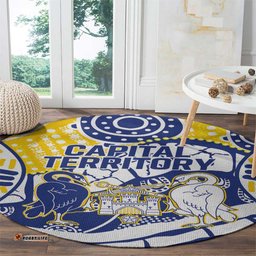 Australian Capital Territory Round Carpet For The King The Law And The People LT9