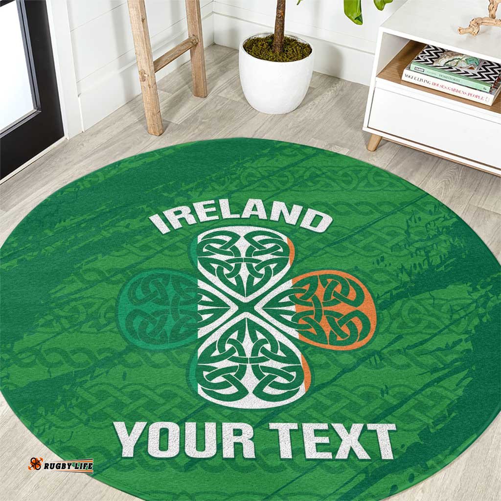 Custom Ireland Cricket Round Carpet Irish Celtic Knot - National Color LT14