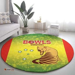 Australian Tasmania Lawn Bowls Round Carpet Aussie Minimalist Style LT9