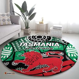 Australia Tasmania State Round Carpet Ubertas et Fidelitas LT9