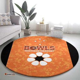 Australian Northern Territory Lawn Bowls Round Carpet Aussie Minimalist Style LT9