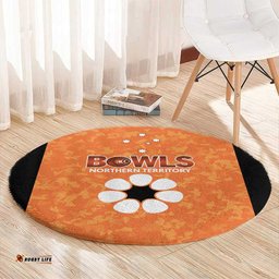 Australian Northern Territory Lawn Bowls Round Carpet Aussie Minimalist Style LT9