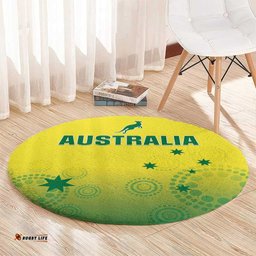 Australia Cricket Round Carpet Go Champions Aussies LT05