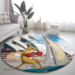 Australia Sailing Round Carpet Life Is Better On A Boat LT14
