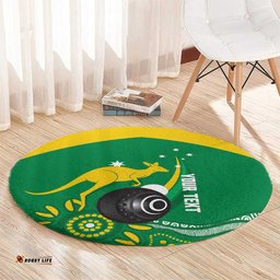 Custom Bowls Australia Round Carpet Aussie Kangaroo Aboriginal Art LT14