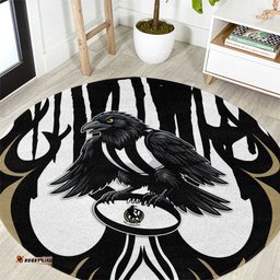 Collingwood Black Round Carpet Unique Style DT05