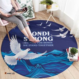 Bondi Beach Pray For Australia Round Carpet LT9