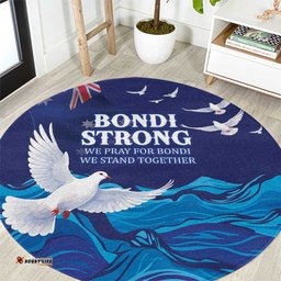 Bondi Beach Pray For Australia Round Carpet LT9