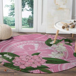Australia Lilly Pilly Riberry Round Carpet Aussie Native Flowers Indigenous Art LT14