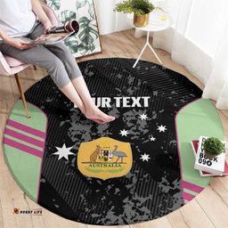 Custom Australia Matildas 2026 Round Carpet Come On Aussie Grunge Style LT14