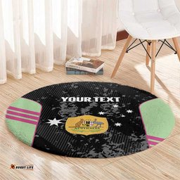 Custom Australia Matildas 2026 Round Carpet Come On Aussie Grunge Style LT14