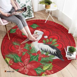 Australian Pelican Round Carpet Aboriginal Inspired Christmas LT9