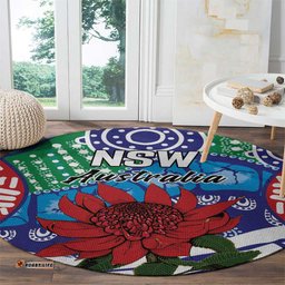 Australia New South Wales Round Carpet NSW Orta Recens Quam Pura Nites LT9