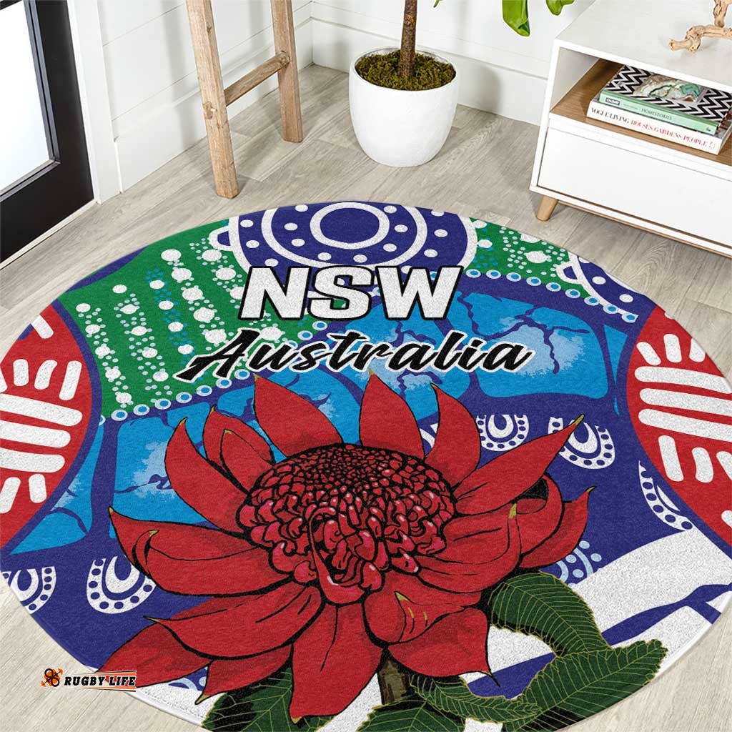 Australia New South Wales Round Carpet NSW Orta Recens Quam Pura Nites LT9