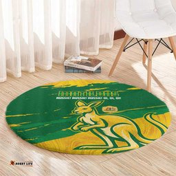Australia Soccer Round Carpet 2025 Go Matildas Marble Grunge Style LT14