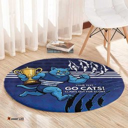 Personalised Geelong Pride Round Carpet Claws Out for Glory LT9