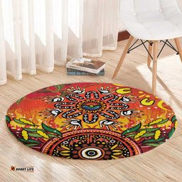 NAIDOC Week 2026 Round Carpet 50 Years of Deadly Aboriginal Dot Art LT9