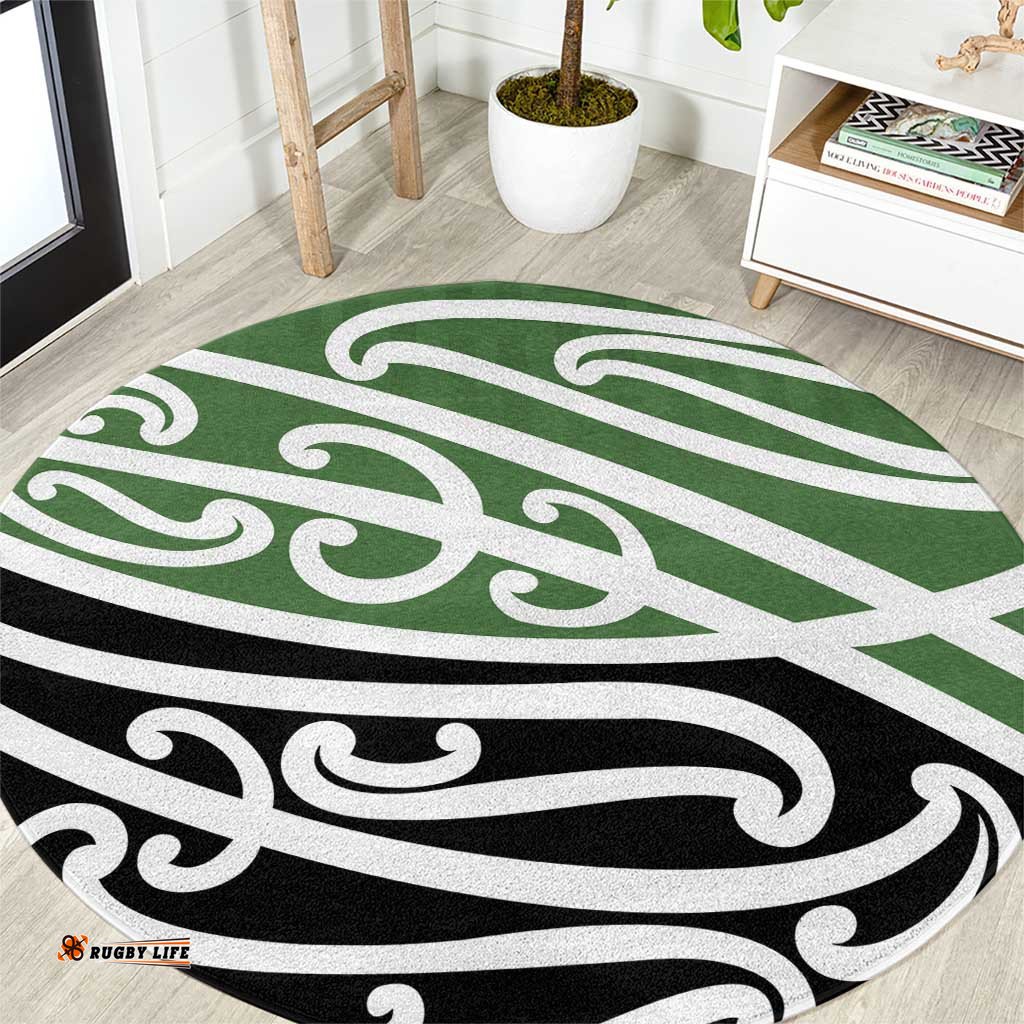 Green Fern New Zealand Kowhai Ngutukak Round Carpet LT9