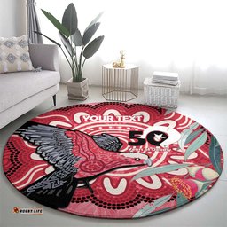 Personalised Australia Galah NAIDOC Week 2026 Round Carpet 50 Years of Deadly Aboriginal Art LT14