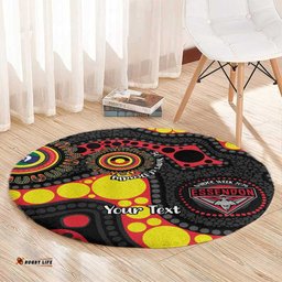 Essendon Bombers NAIDOC Week 2026 Personalised Round Carpet 50 Years of Deadly Aboriginal Art LT14
