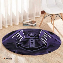Fremantle Football Round Carpet Dockers Anchor Sporty Style DT05