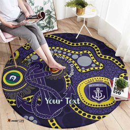Dockers NAIDOC Week 2026 Personalised Round Carpet 50 Years of Deadly Aboriginal Art LT14