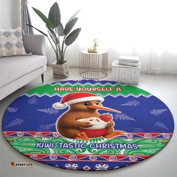New Zealand Christmas Round Carpet Have Yourself A Kiwi-tastic Christmas LT05