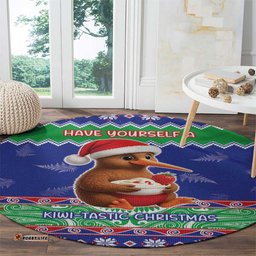 New Zealand Christmas Round Carpet Have Yourself A Kiwi-tastic Christmas LT05
