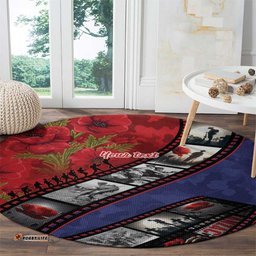 Personalised ANZAC Spirit 1915-2026 Filmstrip Tribute Round Carpet Lest We Forget 25 April LT9