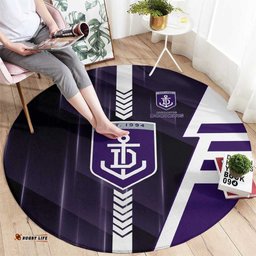 Fremantle Dockers Round Carpet Modern Geometric Sports Graphic Style TS04