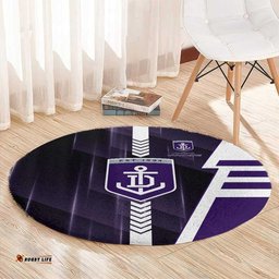 Fremantle Dockers Round Carpet Modern Geometric Sports Graphic Style TS04