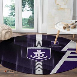Fremantle Dockers Round Carpet Modern Geometric Sports Graphic Style TS04