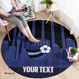 New Zealand Auckland Football Custom Round Carpet Go City of Sails Est 2025 LT14