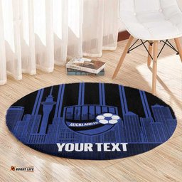 New Zealand Auckland Football Custom Round Carpet Go City of Sails Est 2025 LT14