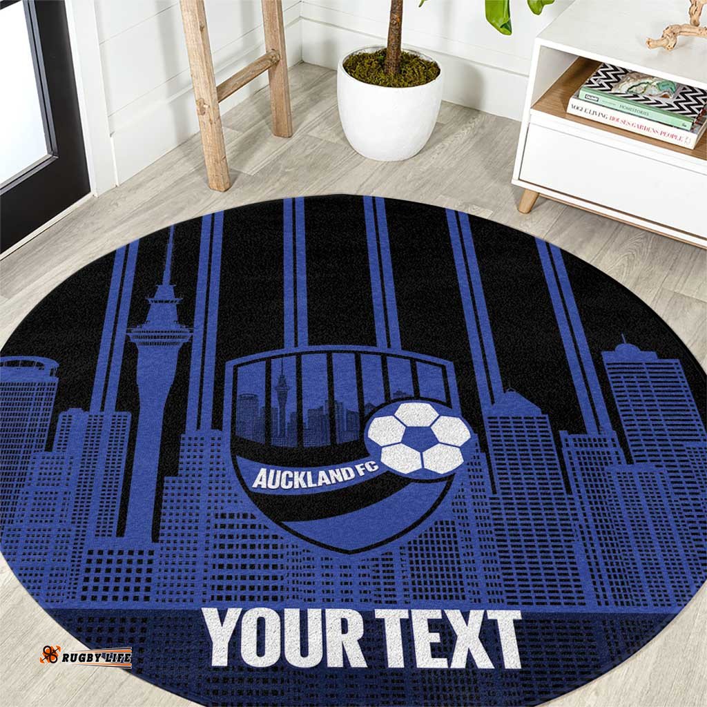 New Zealand Auckland Football Custom Round Carpet Go City of Sails Est 2025 LT14
