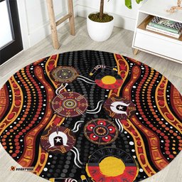 NAIDOC Week 2026 Round Carpet Together We Rise Together We Stay Deadly LT9